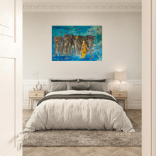 Load image into Gallery viewer, Elephants & Castles – Canvas Print (60 × 80 cm or 70 × 100 cm)