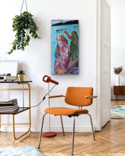 Lade das Bild in den Galerie-Viewer, 2 Frauen Am Ganges / 50x100 / Leinwand