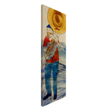 Lade das Bild in den Galerie-Viewer, Soulfood – canvas print of a street musician playing a sousaphone by Mehlika Tanriverdi, capturing rhythm and joy with vibrant detail.