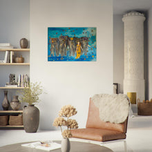 Load image into Gallery viewer, Elephants & Castles – Canvas Print (60 × 80 cm or 70 × 100 cm)