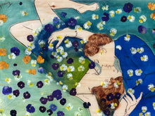 Lade das Bild in den Galerie-Viewer, VERKAUFT!!! Lied der Veilchen / 60,5x82 / Holz
