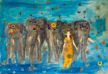 Load image into Gallery viewer, Elephants & Castles — Original von Mehlika Tanriverdi