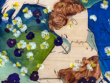 Lade das Bild in den Galerie-Viewer, VERKAUFT!!! Lied der Veilchen / 60,5x82 / Holz