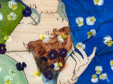 Lade das Bild in den Galerie-Viewer, VERKAUFT!!! Lied der Veilchen / 60,5x82 / Holz