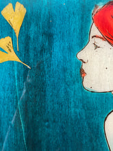 Load image into Gallery viewer, Ginkgo - Lady In Red / 44x58 / wood