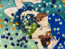 Lade das Bild in den Galerie-Viewer, VERKAUFT!!! Lied der Veilchen / 60,5x82 / Holz