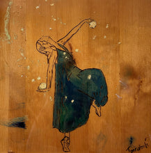 Load image into Gallery viewer, SOLD!!! Dancer on the dark side of the moon / 33x33 / wood
